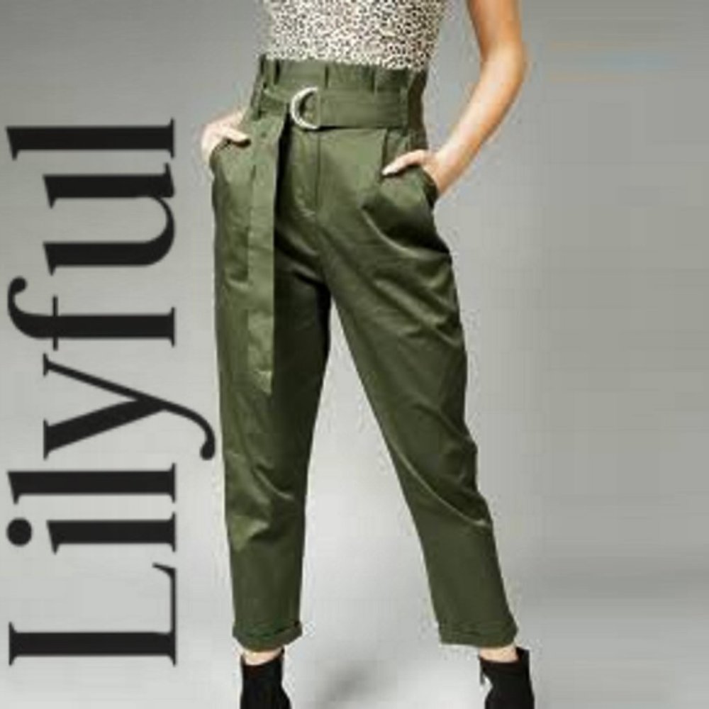 NWT Lilyful Military Style Taper Pants